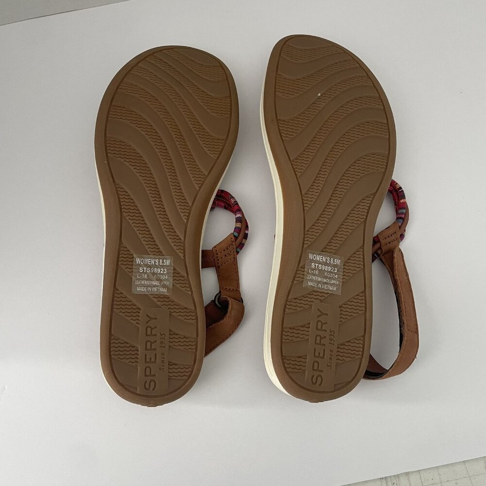 Sperry TopSider Seabrook Elsie Sandals Women’s Size 8.5 Multicolor T-Strap - Picture 3 of 6